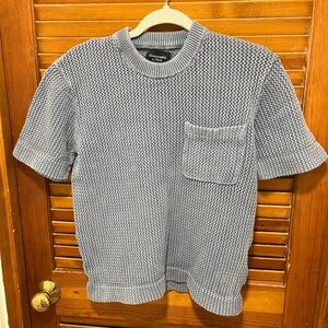 Abercrombie & Fitch Gray Knit Short Sleeve Tee